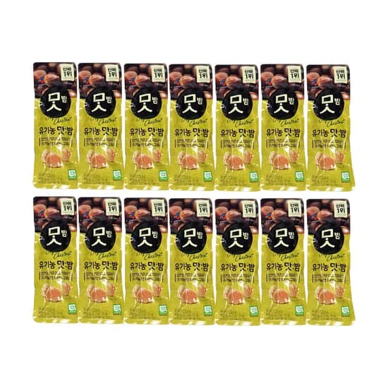 씨제이 유기농 맛밤 42g 21개