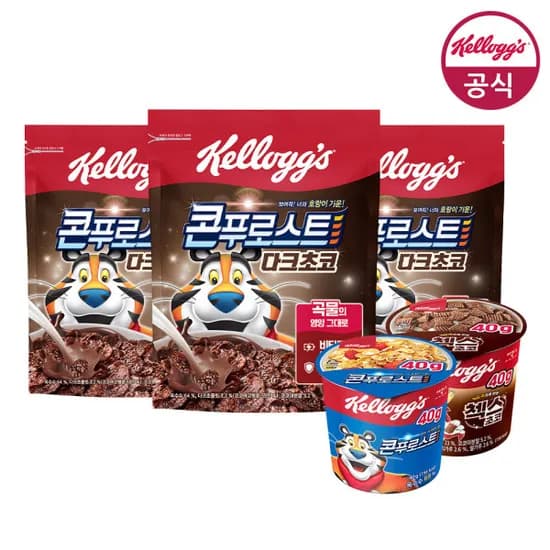 시리얼 콘푸로스트 다크초코 550g 3개 외 컵시리얼 40g 2개