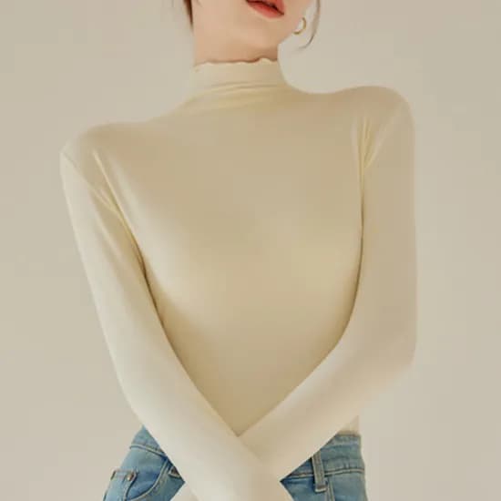 다모아 프릴 기모 폴라티 아이보리 XL 66 77 1개