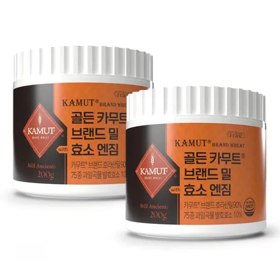 카무트 골든 카무트 브랜드 밀 효소 엔짐 200g 2개