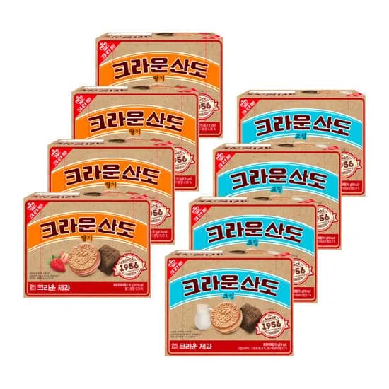 크라운산도 딸기 161g 4개 외 크림 161g 4개