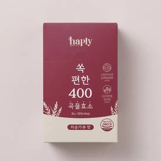 해플리 쏙 편한 400만 곡물효소 30포 1박스