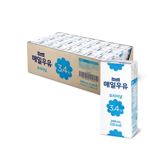 매일 멸균우유 오리지널 200ml 24팩