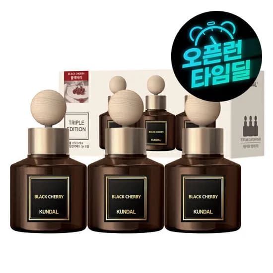 쿤달 차량용 방향제 3가지향 75ml 본품 3개