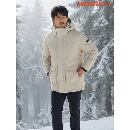 머렐 웜바운드 헤비 덕 다운 점퍼 베이지