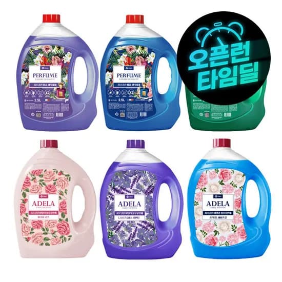지오클린 의류 빨래 대용량 실내건조 일반 드럼 겸용 2.5L 4개