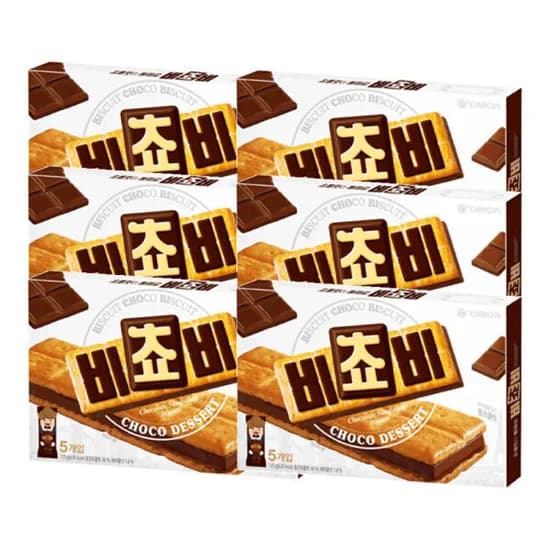 오리온 비쵸비 5P 125g 6박스