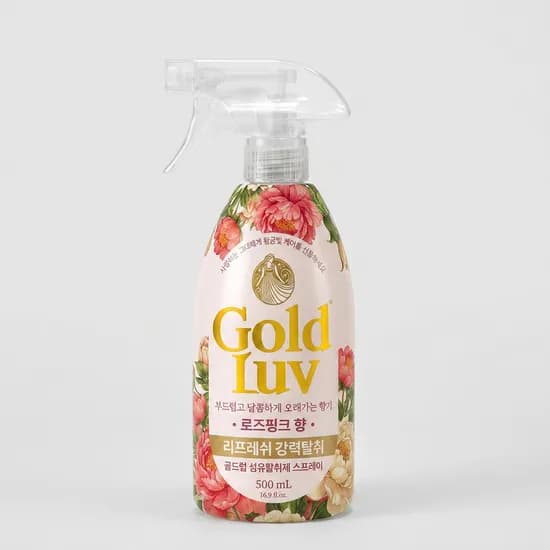 골드럽 리프레쉬 섬유탈취제 로즈핑크 500ml 3개