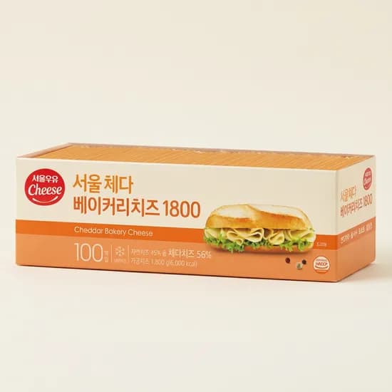 서울우유 체다 베이커리치즈 1800 1.8kg 1개