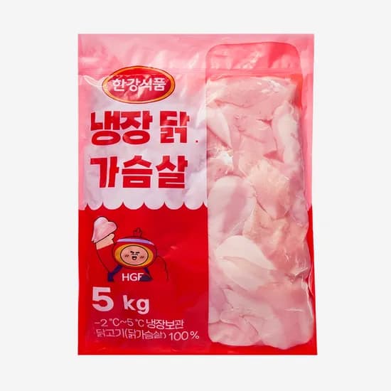 한강식품 국내산 냉장 닭가슴살 5kg