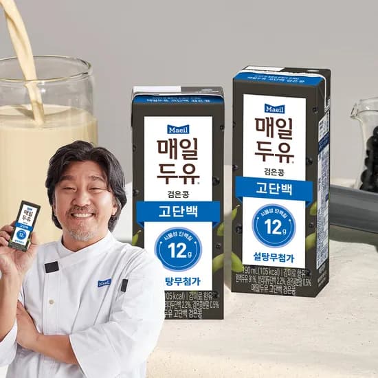 매일두유 고단백 검은콩 저당두유 190ml 24팩