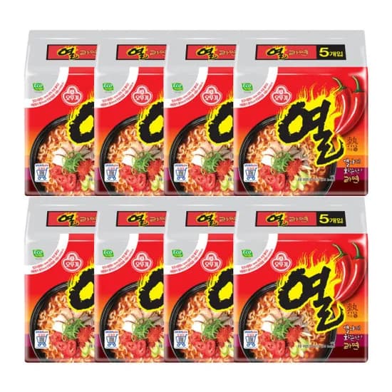 오뚜기 열라면 멀티팩 5개입 8팩 총 40개입
