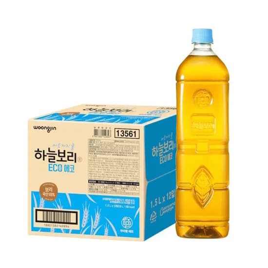 하늘보리 에코 1.5L펫 12입 무라벨