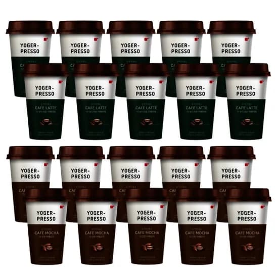 요거프레소 컵커피 라떼 모카 200ml x 20개입