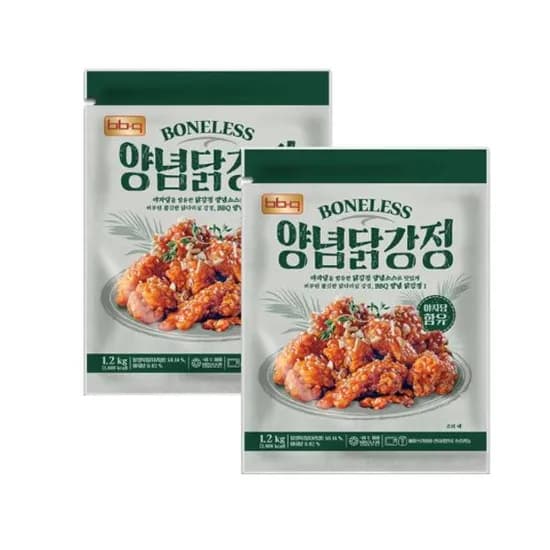 BBQ 야자당 닭강정 1.2kg 2개 31,500원