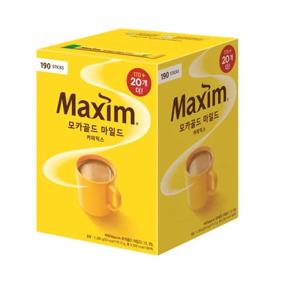 맥심 모카골드 마일드 170T 20T 총190T