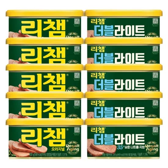 동원 리챔 오리지널 200g 5개 외 더블라이트 200g 5개