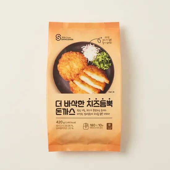상신 더 바삭한 치즈듬뿍 돈까스 420g 2팩