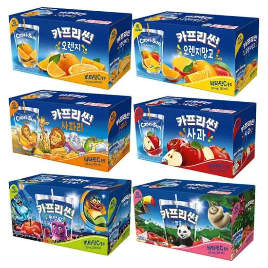 농심 카프리썬 40개 골라담기 200ml