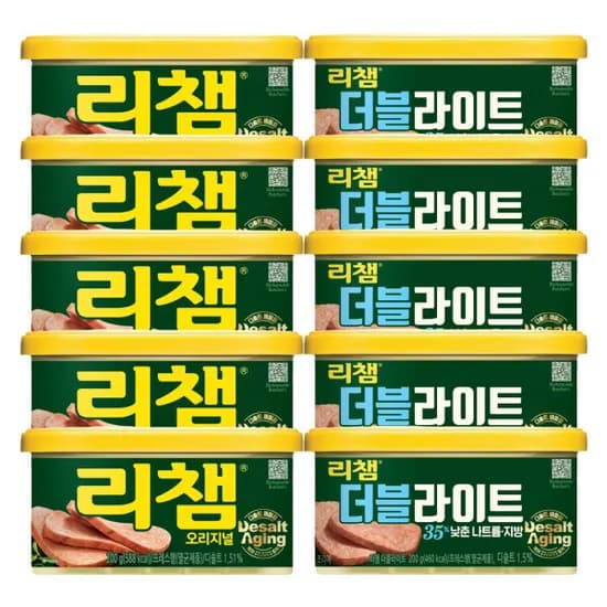동원 리챔 오리지널 200g 5개 외 더블라이트 200g 5개