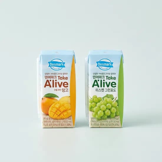 덴마크 테이크얼라이브 머스캣청포도+망고 120ml 48개