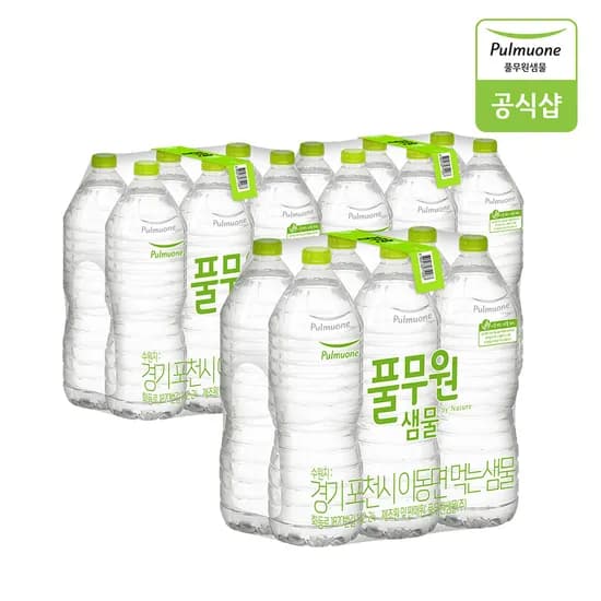 풀무원샘물 생수 2L 6병 3묶음