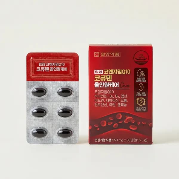 일양 코엔자임Q10 코큐텐 올인원케어 550mg 30캡슐 6박스
