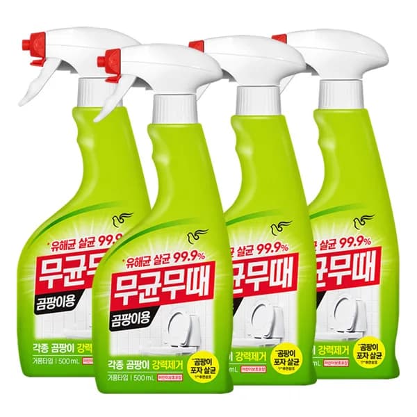 피죤 무균무때 곰팡이용 500ml 4개