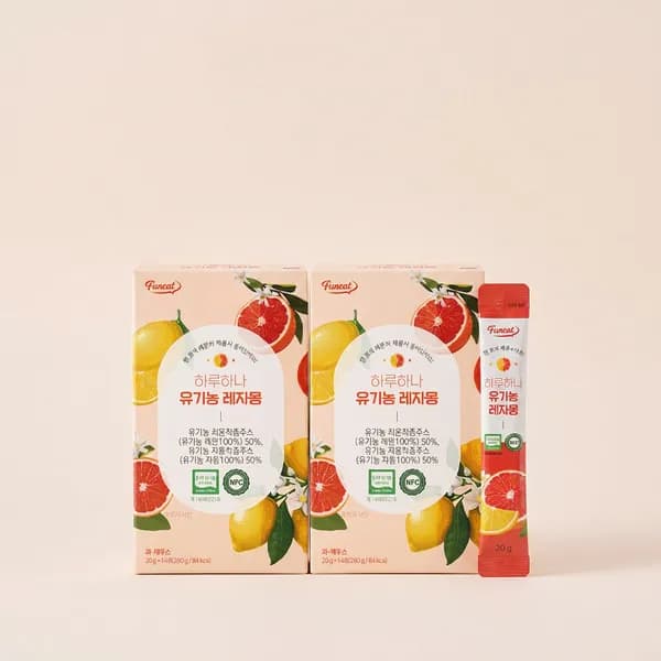 하루하나 유기농 레자몽, 레몬즙+자몽즙 280g 7박스