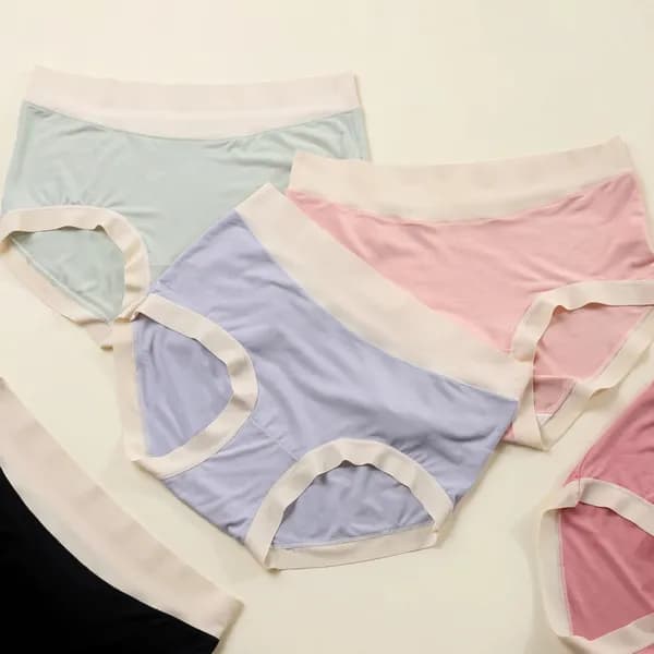 알뜰공식 심리스 투톤 모달 팬티 6종 색상혼합 L 1세트