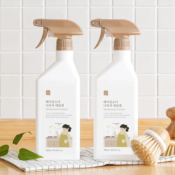 쉼표365 베이킹소다 다목적세정제 기름때제거 750ml 2개