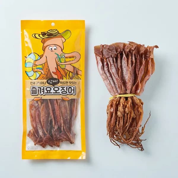 삼천포 쫄쫄이 오징어 굽지않고 바로먹는 오징어 300g 8~10미