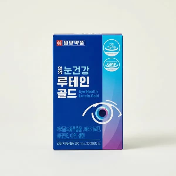 일양약품 눈건강 루테인 골드 500mg 30캡슐 4박스
