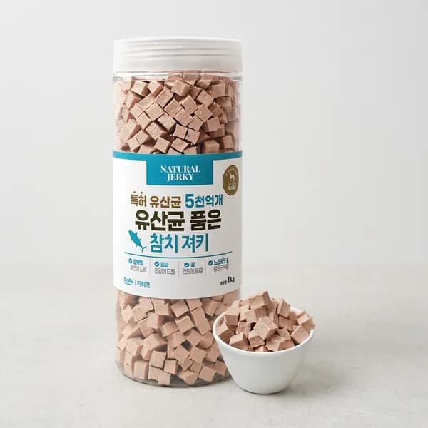 라피끄 강아지 유산균 품은 져키 참치 1kg 1개