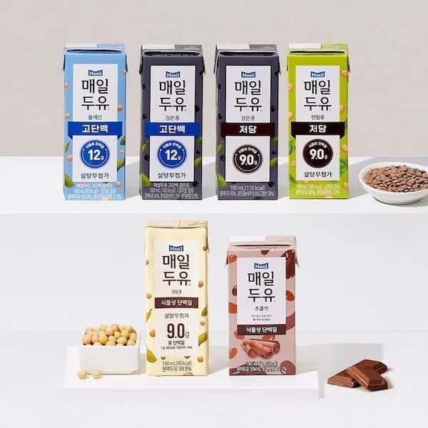 매일두유 렌틸콩 190ml 48팩 (+6팩 증정)