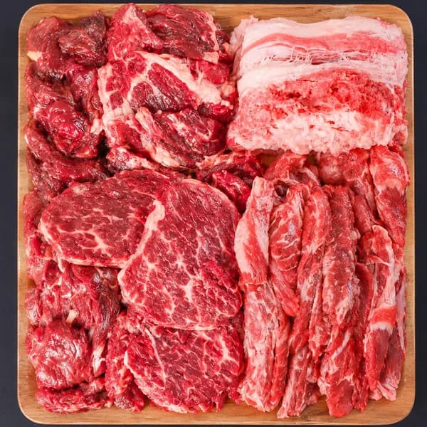 산지로드 소고기 모둠 수입산 1kg 1세트