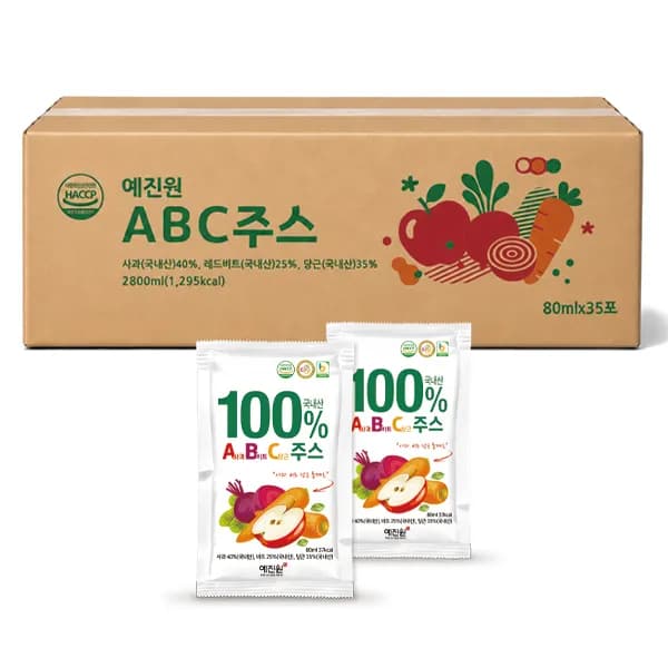예진원 국내산 ABC주스 80ml 35개