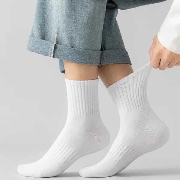 발이 편한 카바 밴딩 중목 양말 남성용 색상혼합 20켤레 7,700원