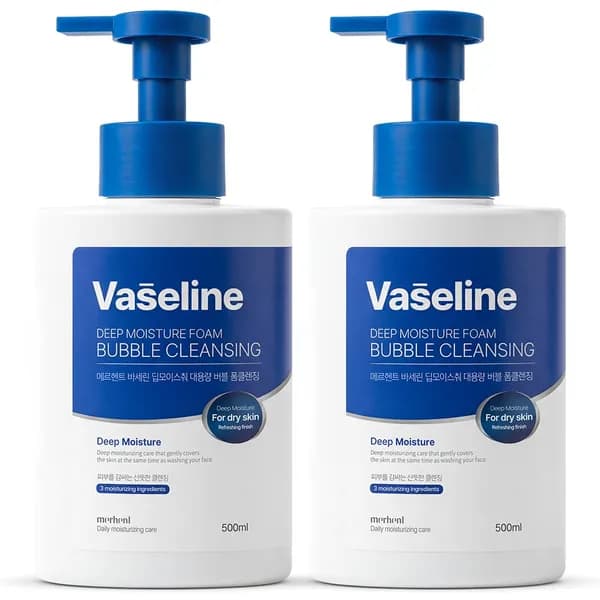 메르헨트 바세린 딥 모이스춰 대용량 버블 폼클렌징 500ml 2개