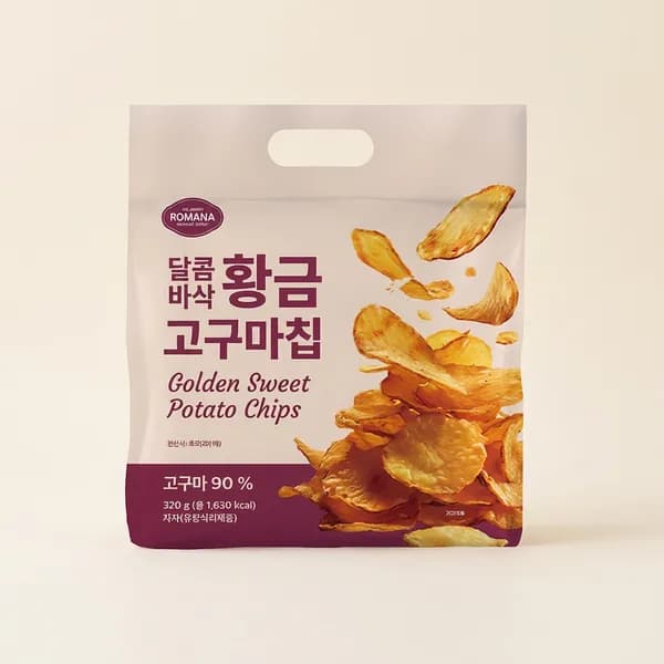 로마나 달콤바삭 황금 고구마칩 320g 10개