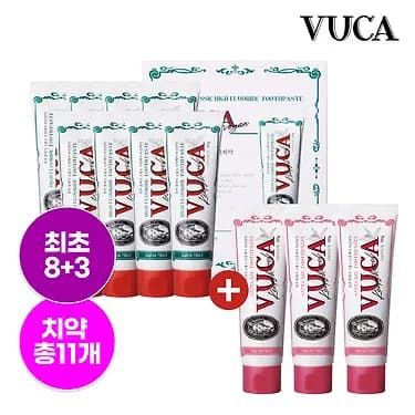 VUCA 고불소 구취케어 치약 8+3 골라담기