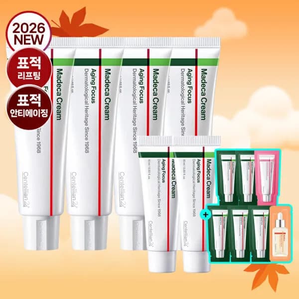 마데카크림 에이징포커스 50ml 4개+15ml 2개+사은품(5일체험분)