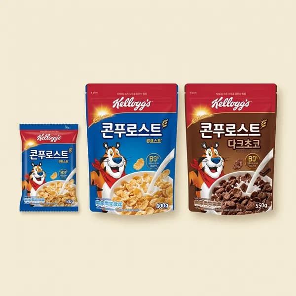 켈로그 콘푸로스트 600g + 다크초코 550g
