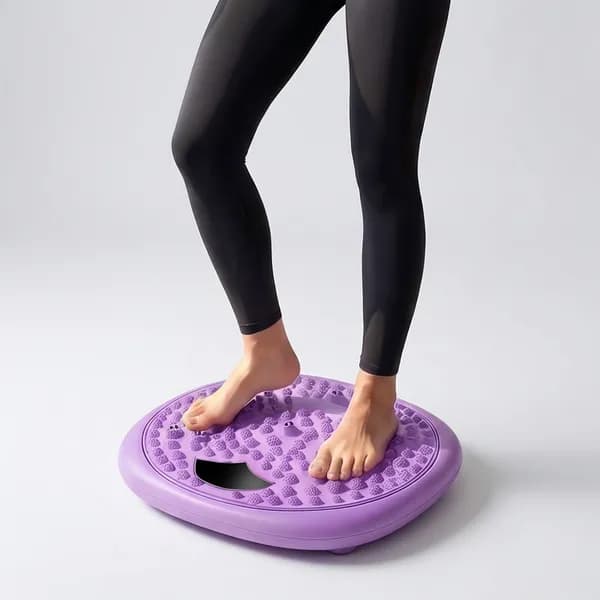 뱃살안녕 발지압 스텝보드 퍼플 35cm 1개