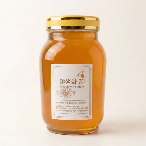 지리산 자연벌꿀 야생화벌꿀 2.4kg 1개 32,300원