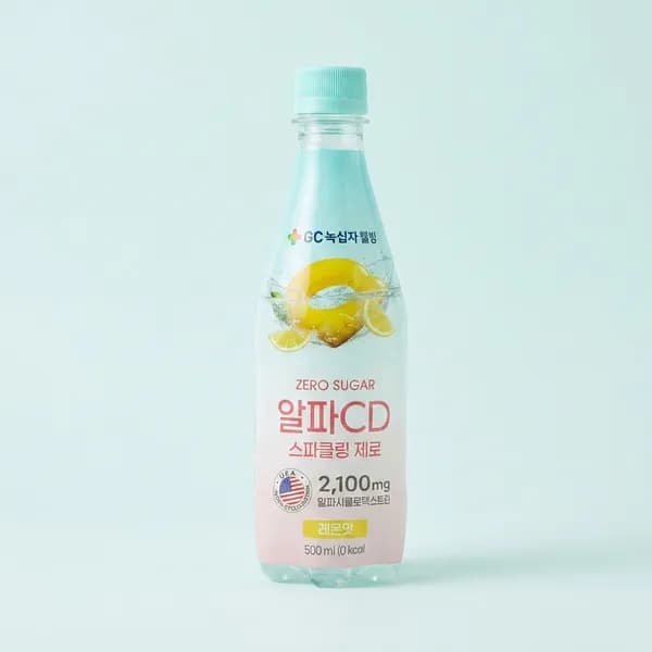 GC녹십자웰빙 알파CD 스파클링 제로 레몬맛 500ml 24개