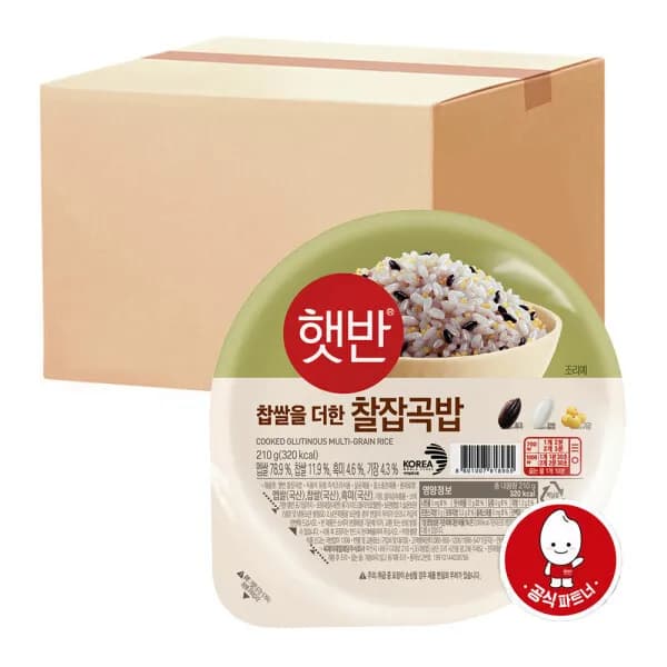 찹쌀을 더한 CJ 햇반 찰잡곡밥 210g 48입 57,050원
