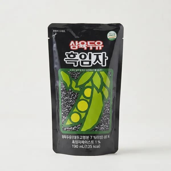 삼육두유 흑임자 두유 파우치, 190ml, 40개