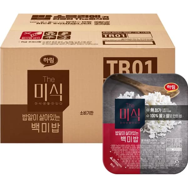 더미식 밥알이 살아있는 백미밥 200g 24개 19,510원