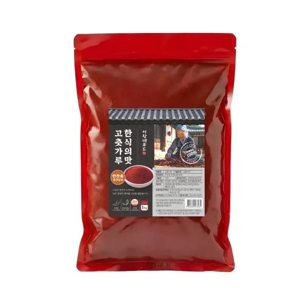 이장네푸드 고춧가루 보통맛 반찬용 중간입자 1kg 1개